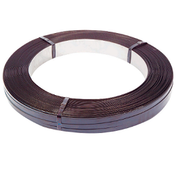 Oscillated steel strapping